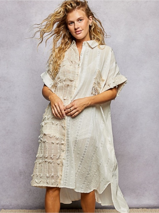 POL Dresses & Skirts - POL Button-Front Shirt Dress